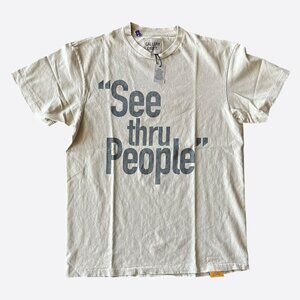 Gallery Dept Antique White & Black See Thru People T-Shirt